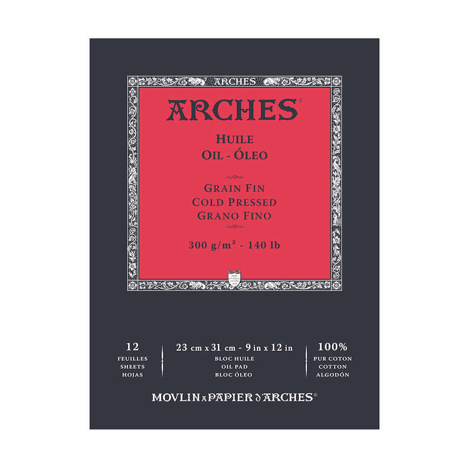 Arches Oil Cold Pressed Pad 23 x 31 White