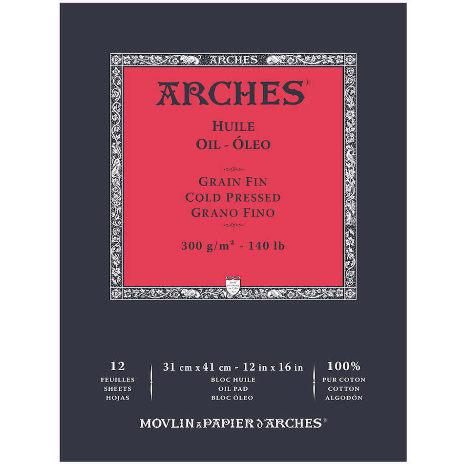 Arches Oil Cold Pressed Pad 31 x 41 White
