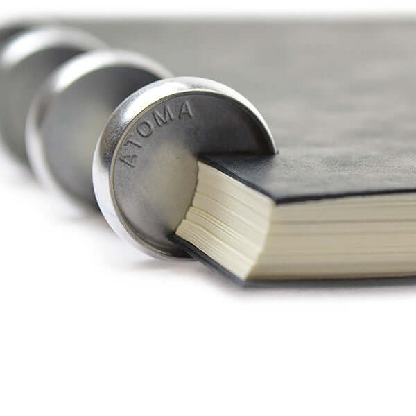 Atoma Amazing Texon Cover Disc-Bound Refillable Notebook Grey 210 x 297 - Image 4