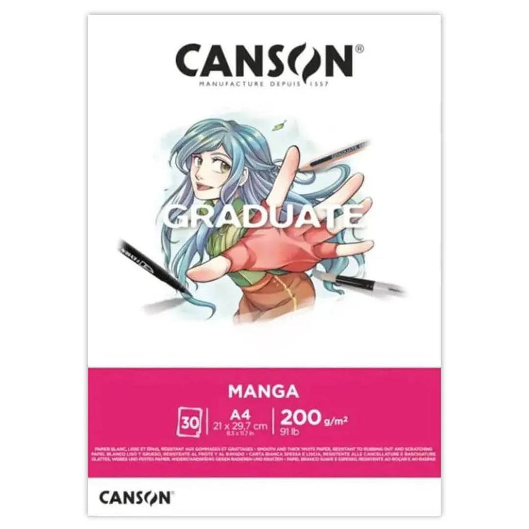 Canson Graduate Manga Marker Pad A4 200gsm