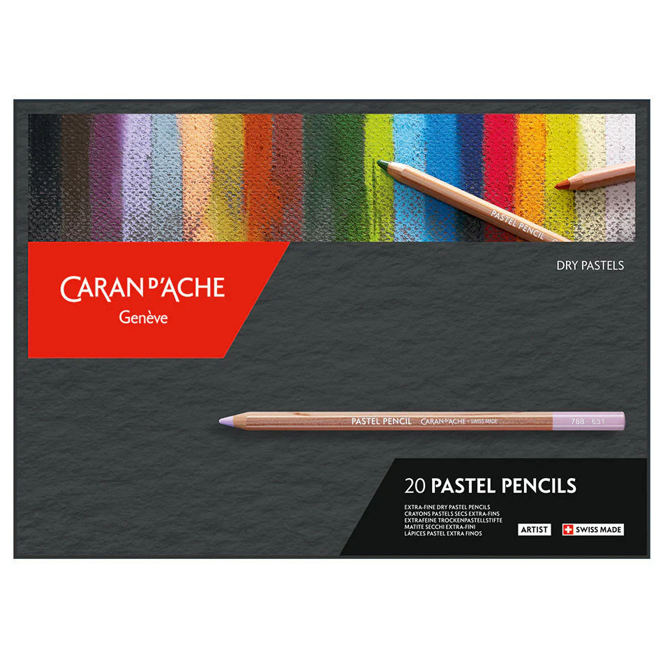 Caran d'Ache Pastel Pencil Assorted Box of 20