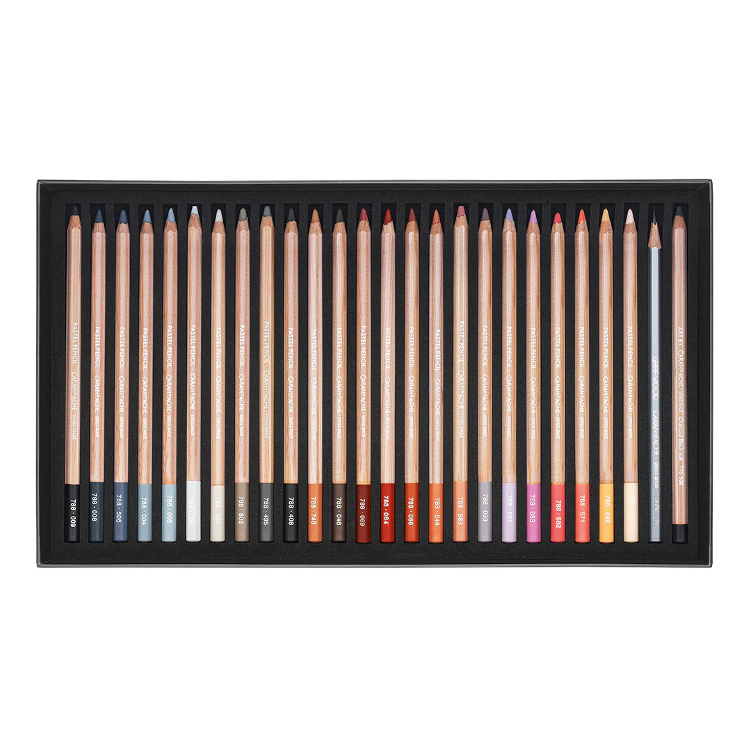 Caran d'Ache Pastel Pencil Assorted Box of 76 - Image 4