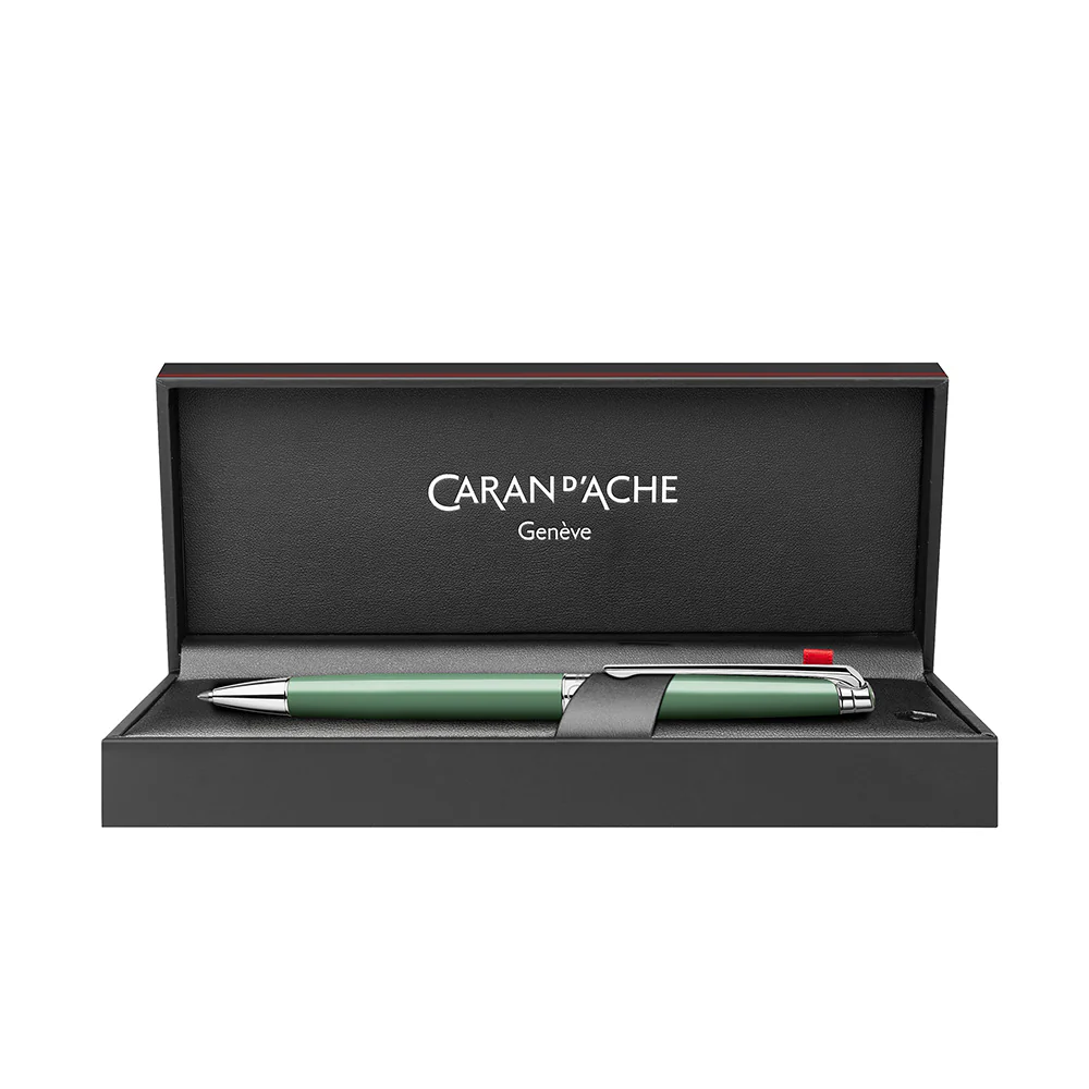 Caran d'Ache Special Edition Slim Leman Ballpoint Pen Vert de Gris - Image 4
