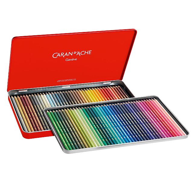 Caran d'Ache Supracolor Water Soluble Pencils Assorted Tin of 80 - Image 2