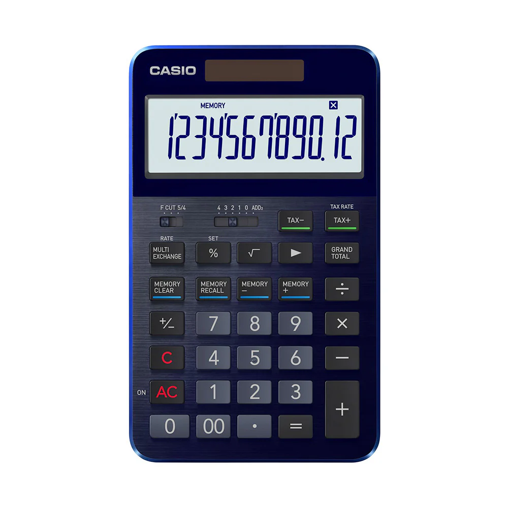 Casio S100X Flagship Desktop Calculator Blue