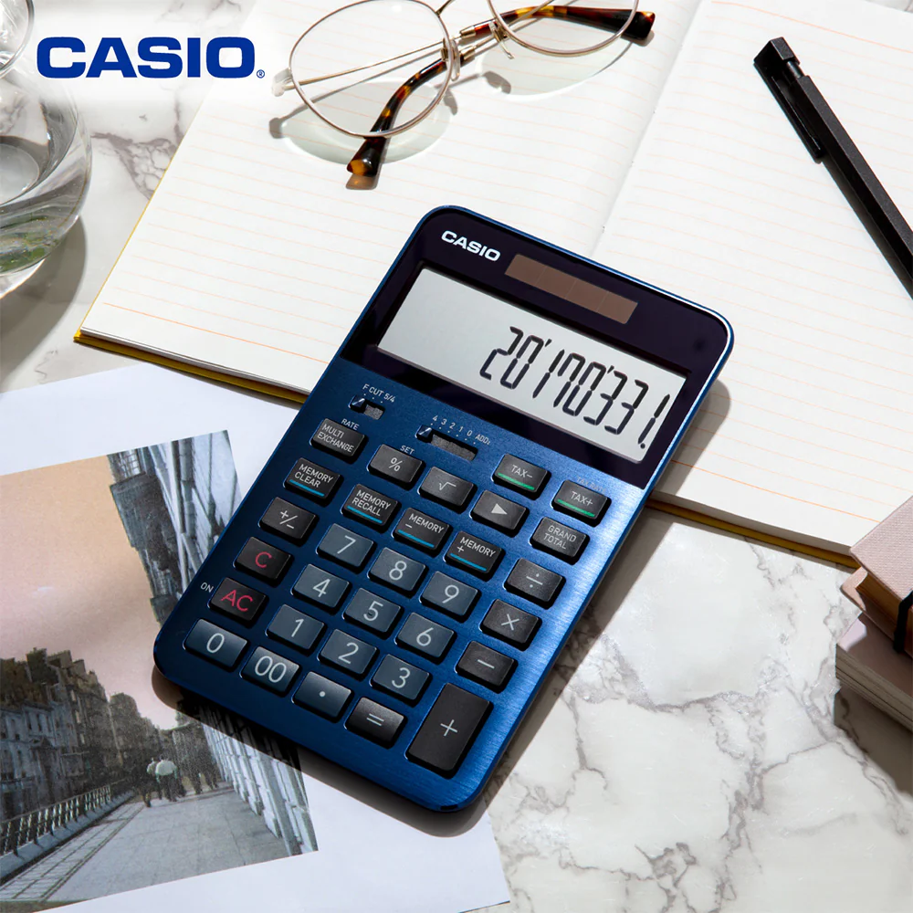 Casio S100X Flagship Desktop Calculator Blue - Image 2