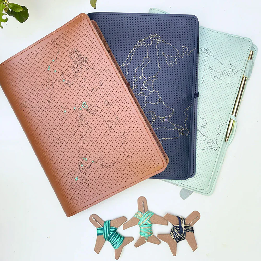 Chasing Threads Stitch World Travel Notebook Mint - Image 5