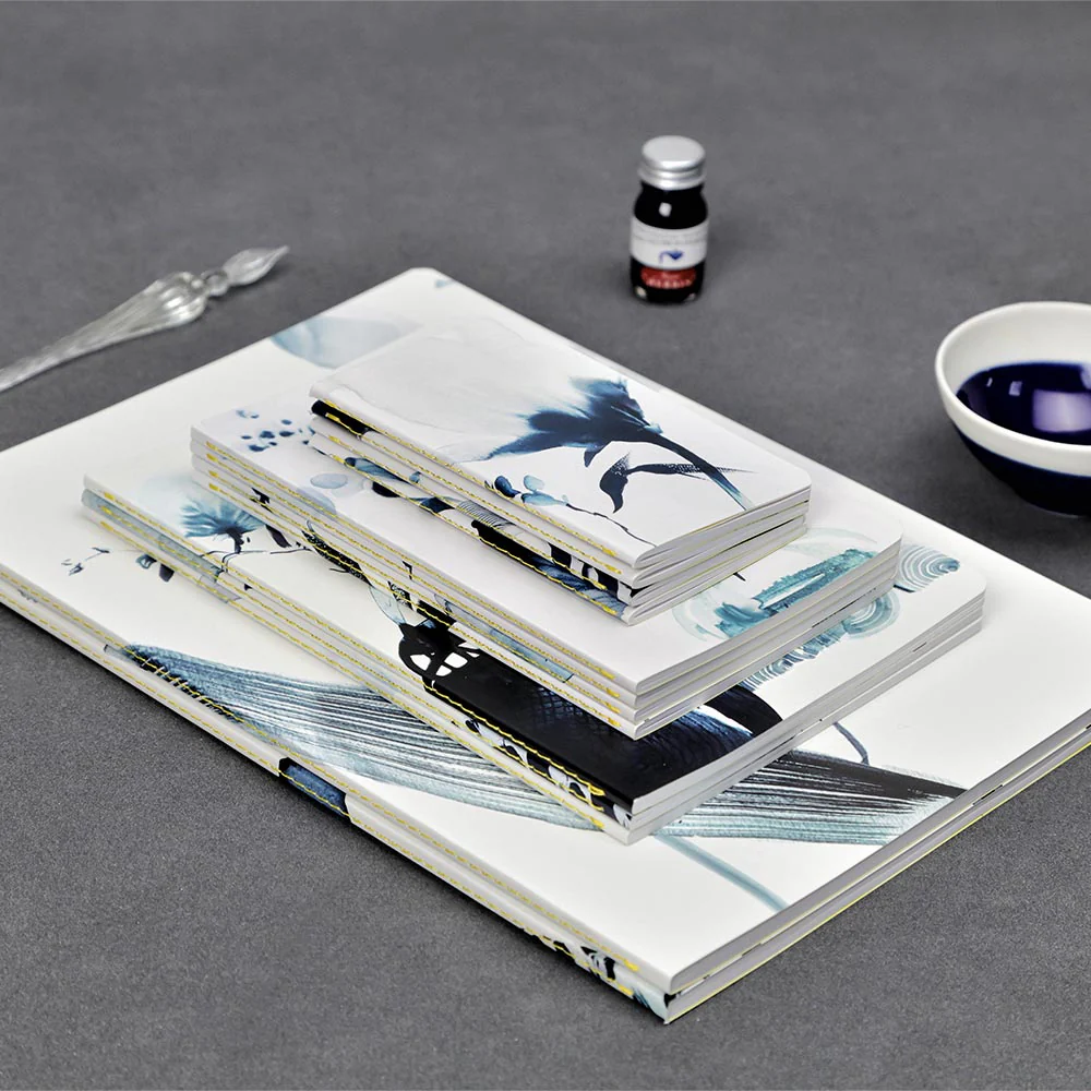 Clairefontaine Inkebana Stapled Notebook Sewn On Spine 75x12cm - Image 3
