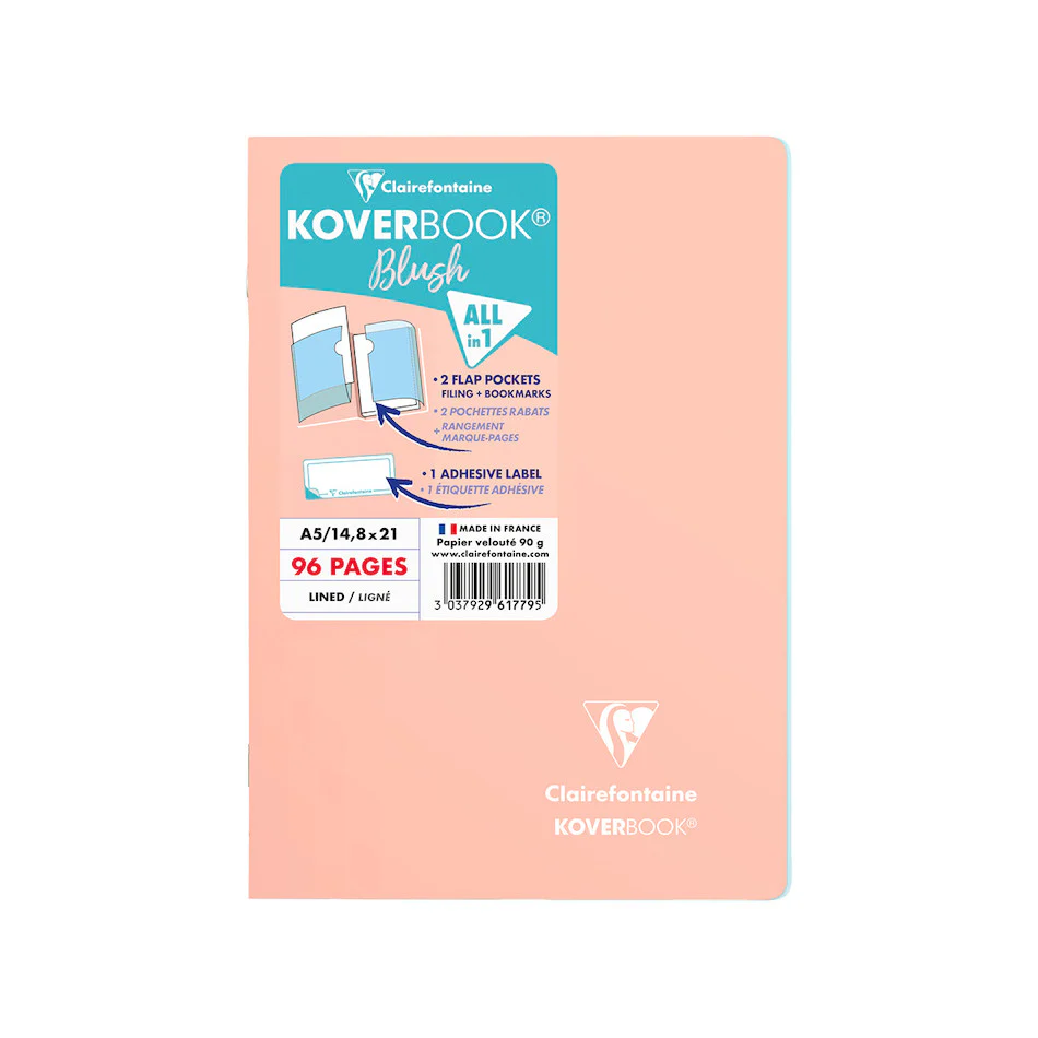 Clairefontaine Koverbook Blush Stapled Notebook A5 - Image 2