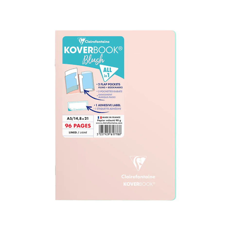 Clairefontaine Koverbook Blush Stapled Notebook A5 - Image 5