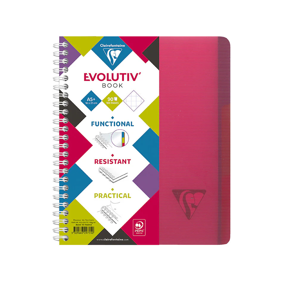 Clairefontaine Linicolor Wirebound Notebook A5 + Removable Divider - Image 3