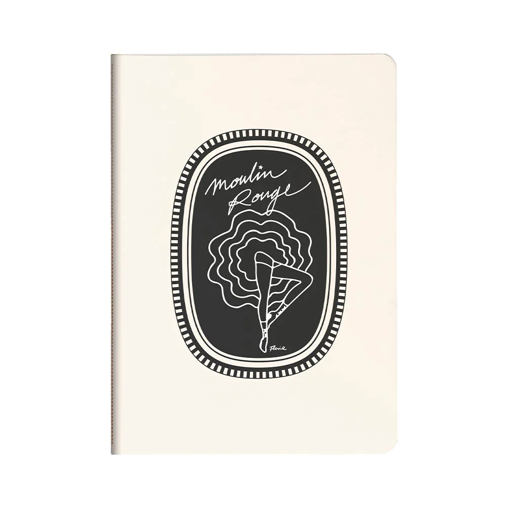 Clairefontaine Moulin Rouge Stapled Notebook Sewn On Spine A5