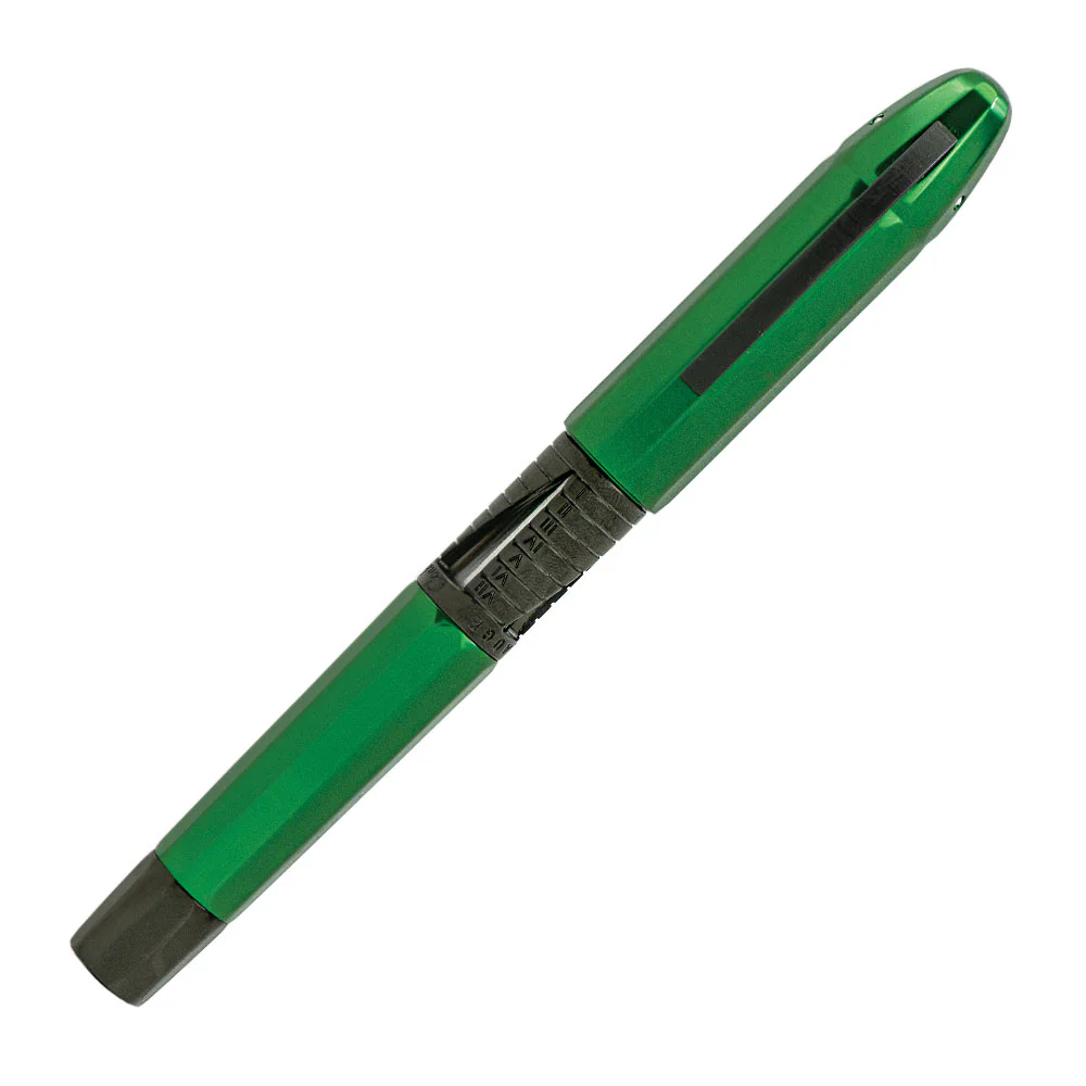 Conklin Nozac Classic Fountain Pen 125th Anniversary Edition Green with Black Trim - Image 2