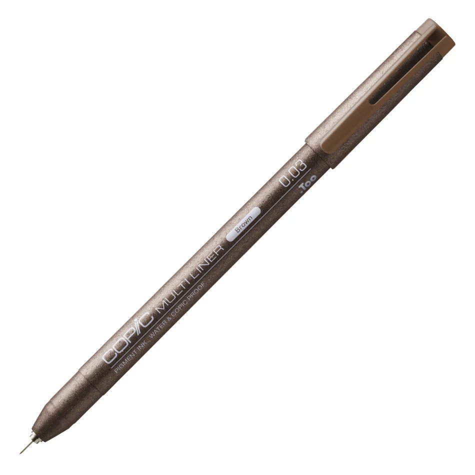 Copic MultiLiner Drawing Pen Brown - Image 2