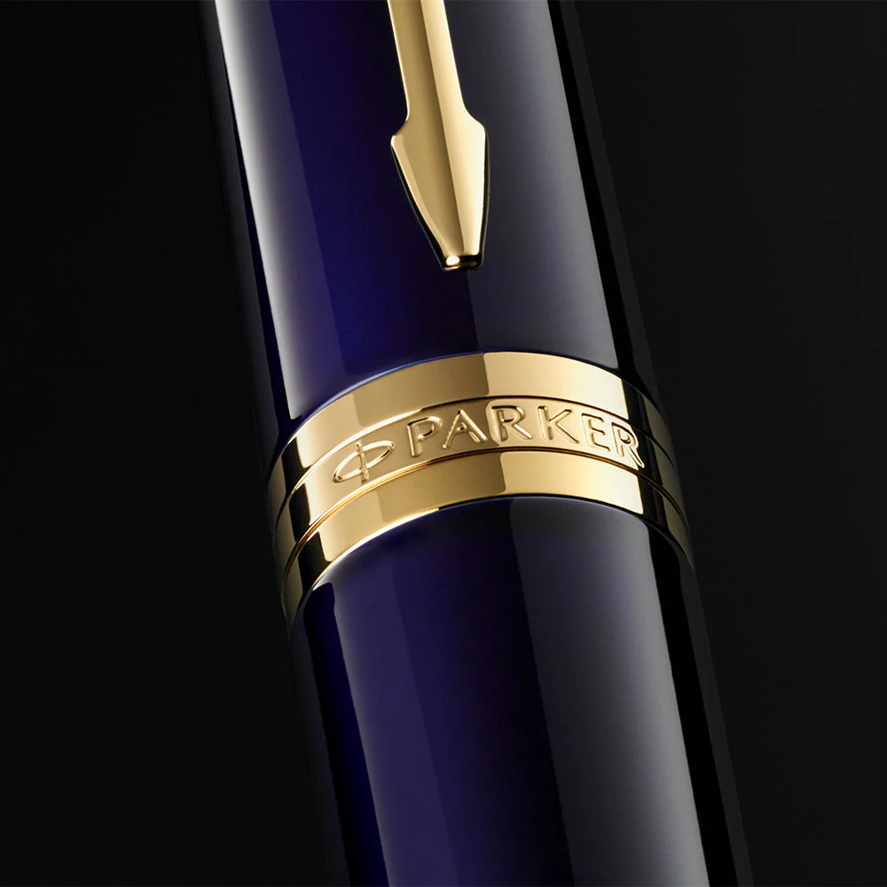 Parker Ingenuity Fountain Pen Blue with Gold Trim - Image 4