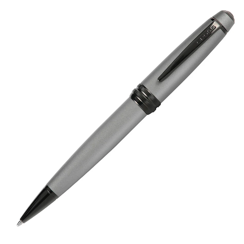 Cross Bailey Ballpoint Pen Grey Lacquer with Black Trim