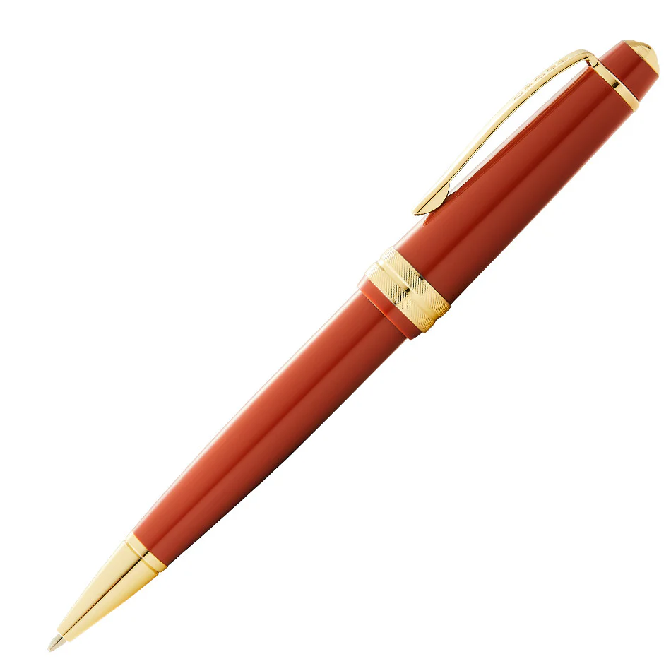 Cross Bailey Light Ballpoint Pen Amber with Gold Trim - Image 2