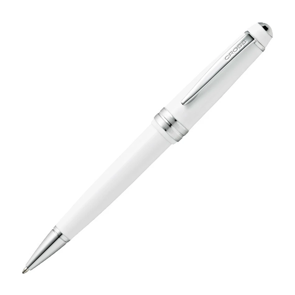 Cross Bailey Light Ballpoint Pen White with Chrome Trim