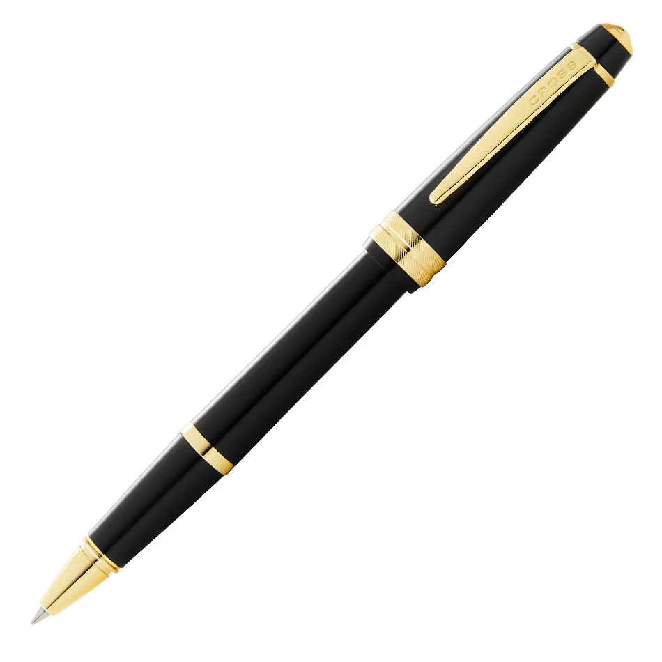 Cross Bailey Light Rollerball Pen Black with Gold Trim