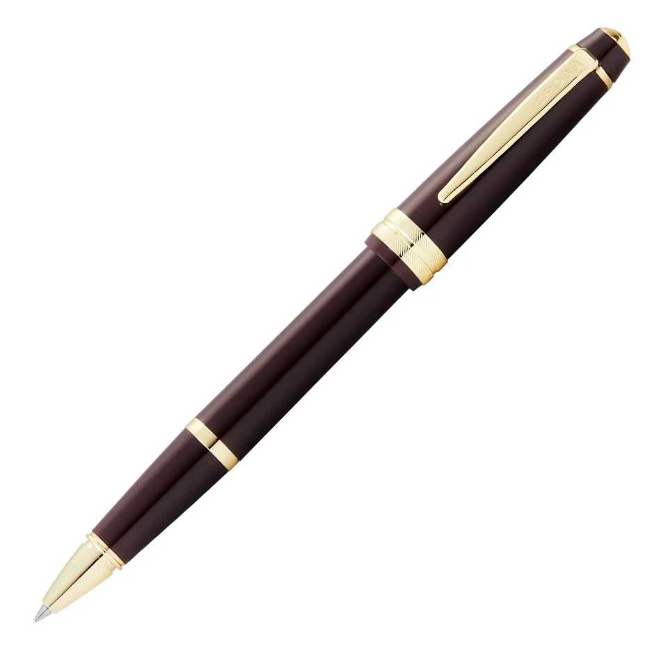 Cross Bailey Light Rollerball Pen Burgundy Red with Gold Trim