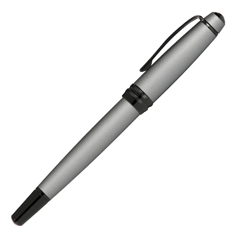 Cross Bailey Rollerball Pen Grey Lacquer with Black Trim - Image 2