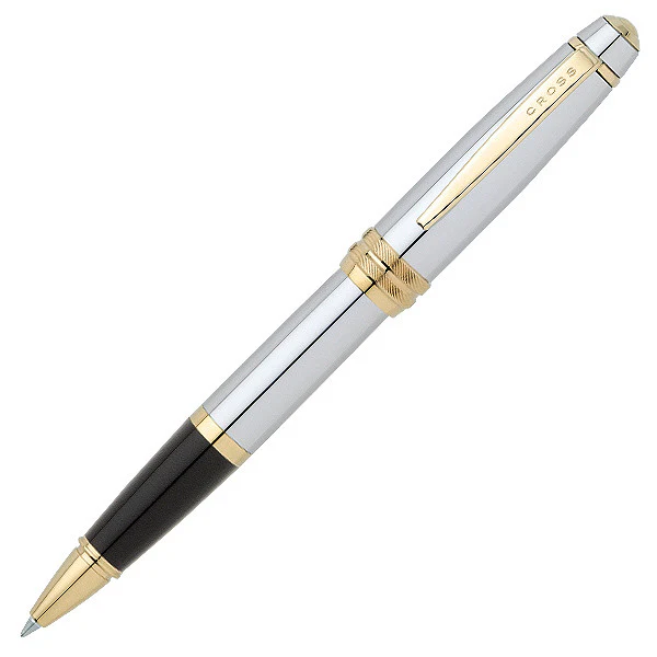 Cross Bailey Selectip Rollerball Pen Medalist Chrome and Gold