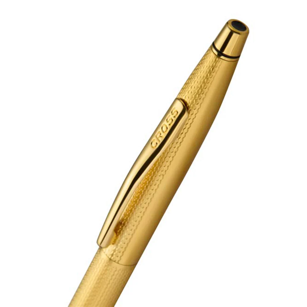 Cross Classic Century Polished 23k Gold-plated Engraved Diamond Pattern Ballpoint Pen - Image 2