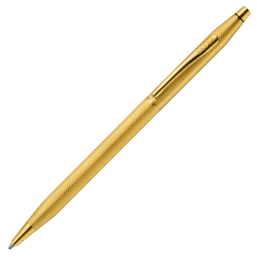 Cross Classic Century Polished 23k Gold-plated Engraved Diamond Pattern Ballpoint Pen - Image 3