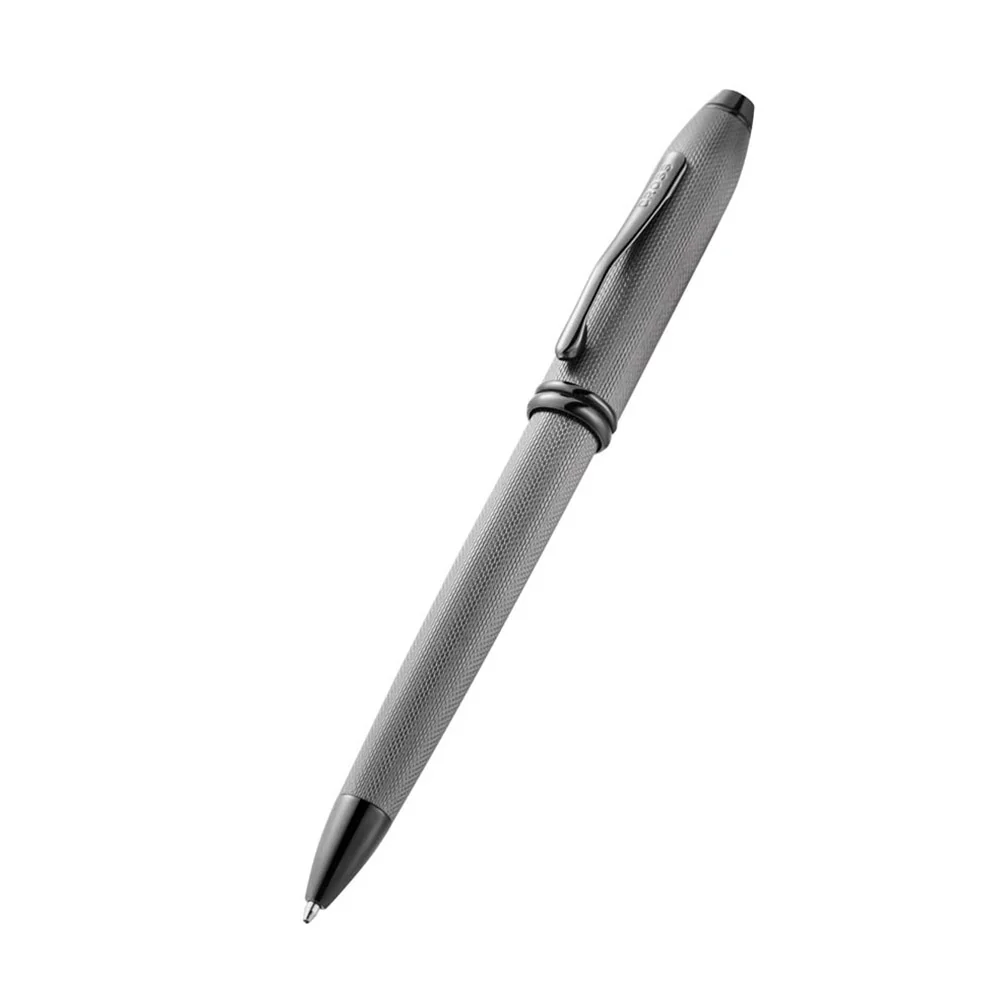 Cross Townsend Polished Slate Gray Engraved Diamond Pattern Ballpoint Pen - Image 4