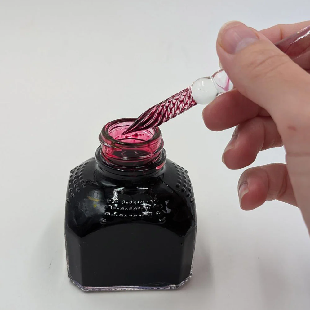 Cult Pens x Jacques Herbin Glass Dip Pen Larme De Cassis - Image 8