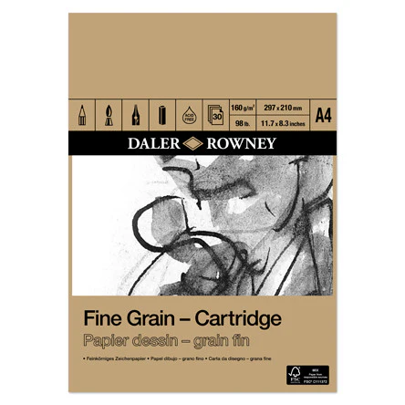 Daler-Rowney Fine Grain Cartridge Pad A4