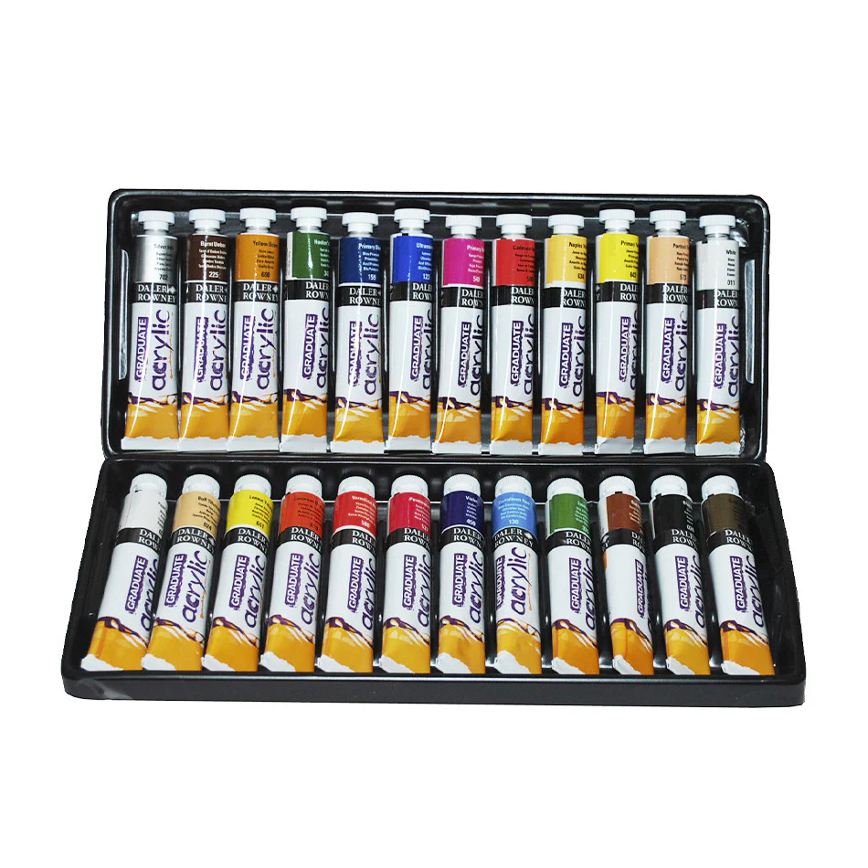Daler-Rowney Graduate Acrylic Paint 22ml Set of 24 - Image 2