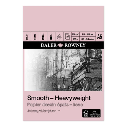 Daler-Rowney Smooth Heavyweight Pad A5