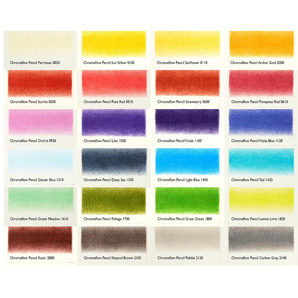 Derwent Chromaflow Pencils Tin of 48 - Image 6
