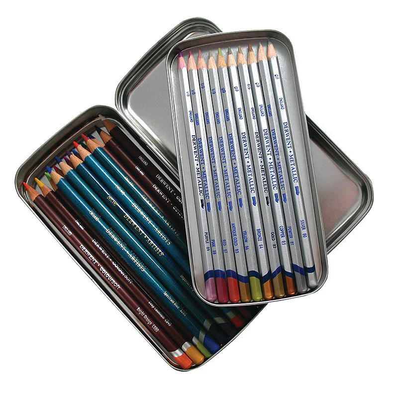 Derwent Pencil Tin Double Layer - Image 2