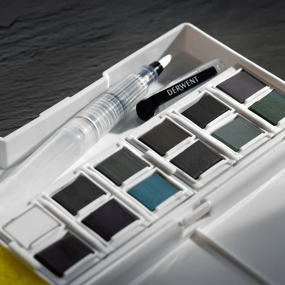 Derwent Tinted Charcoal Paint Pan Set - Image 4