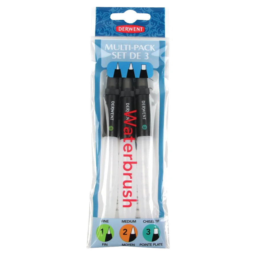 Derwent Waterbrush Set of 3