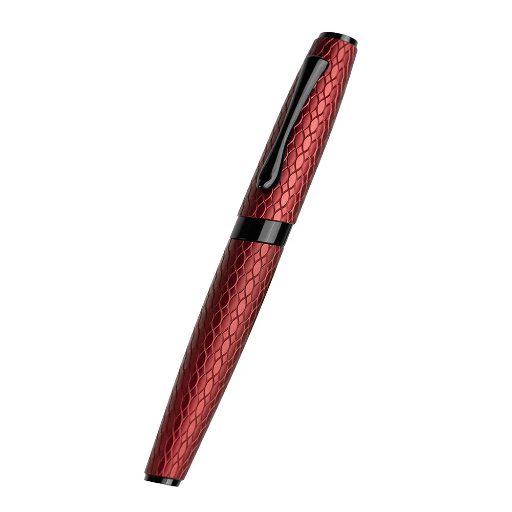 Diplomat Cobra Guilloche Fountain Pen Burgundy - Image 9