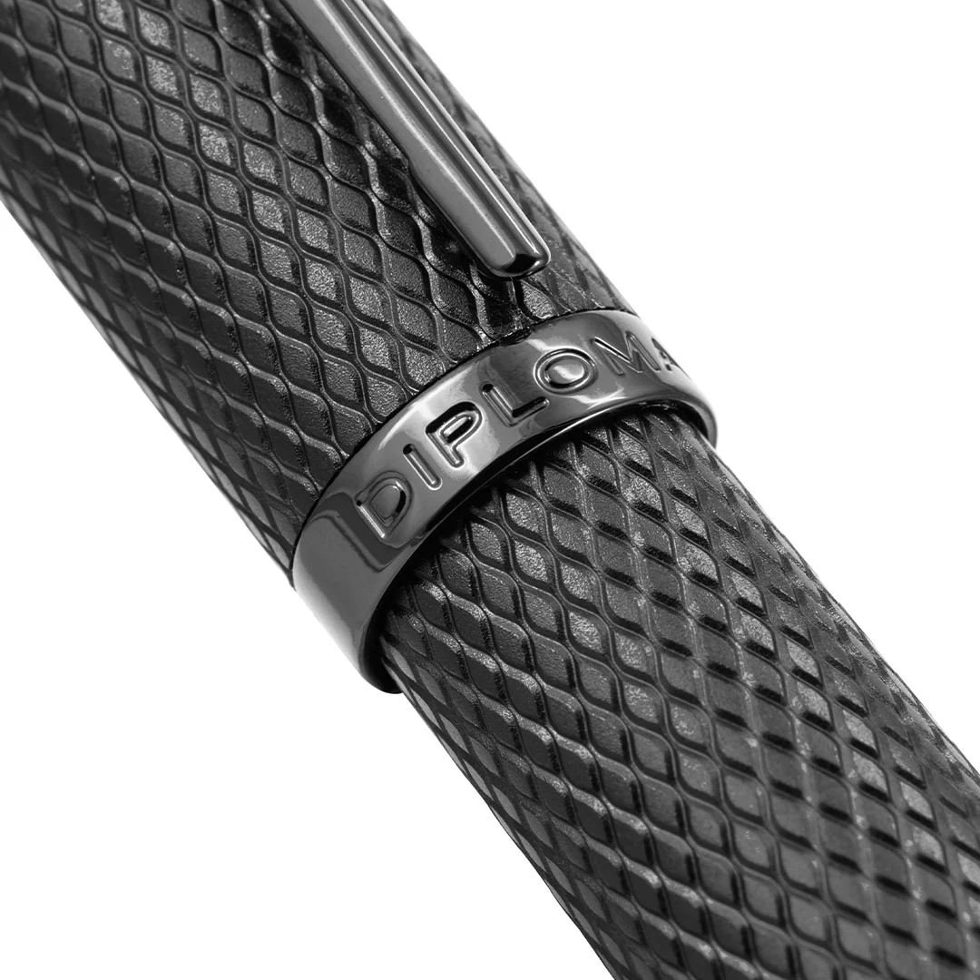 Diplomat Viper Guilloche Rollerball Black - Image 2