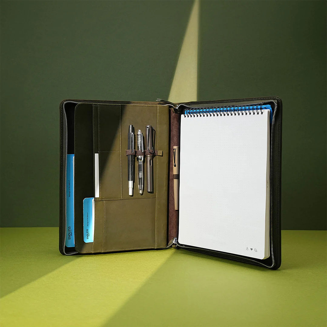 Endless Folio A4 with Storyboard Spiral Notebook Green - Image 2