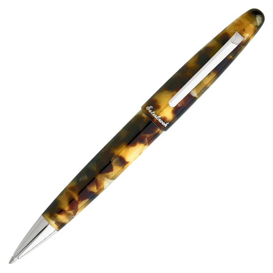 Esterbrook Estie Ballpoint Pen Tortoise with Palladium