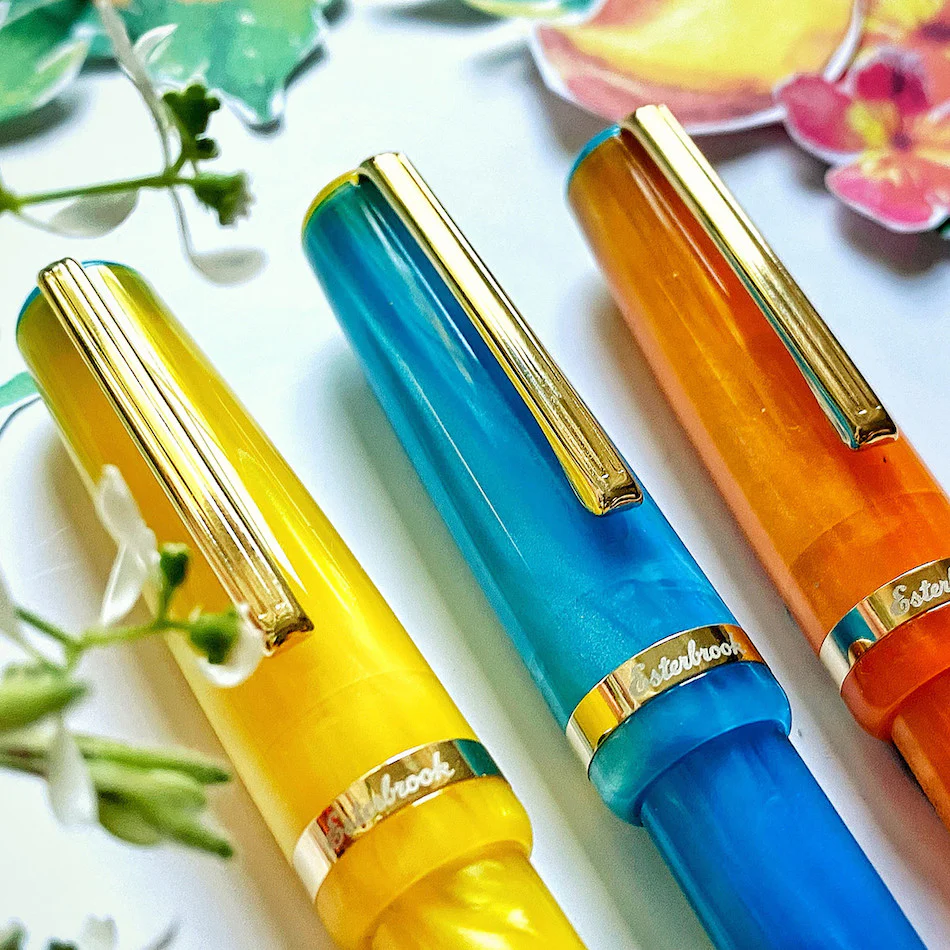 Esterbrook JR Pocket Fountain Pen Orange Sunset - Image 3