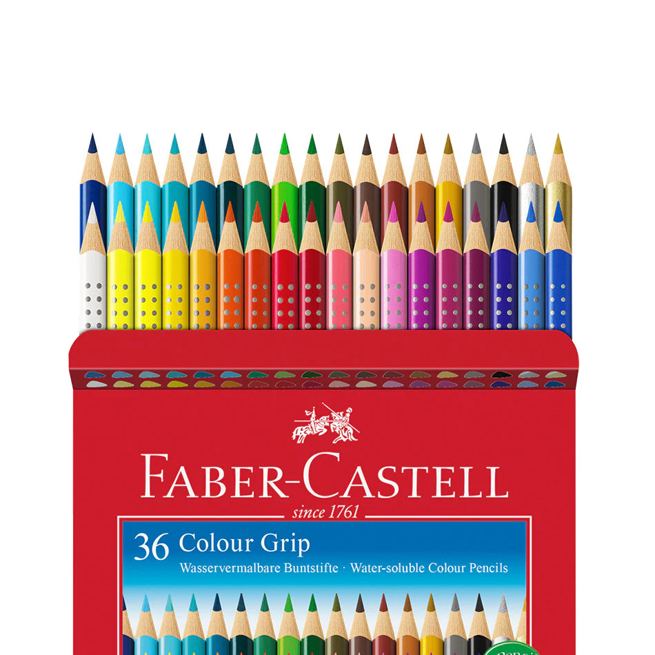 Faber-Castell Colour Grip Pencils Box of 36 - Image 2