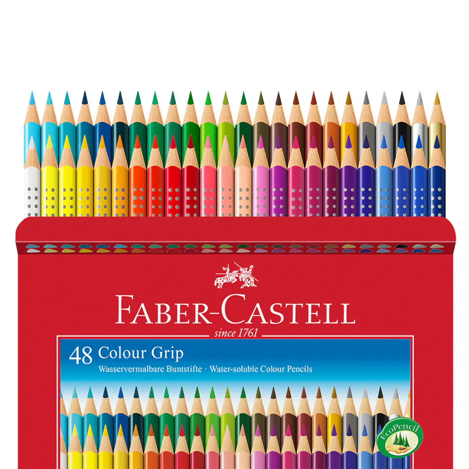 Faber-Castell Colour Grip Pencils Box of 48 - Image 2