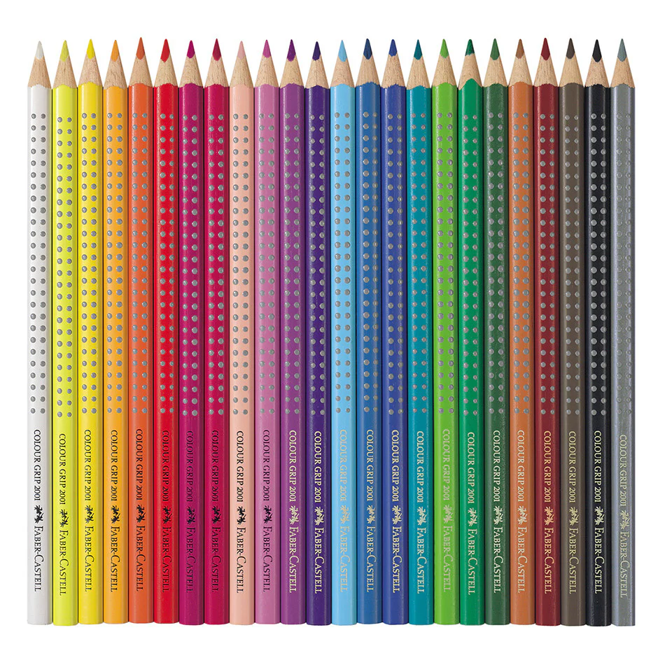 Faber-Castell Colour Grip Pencils Tin of 24 - Image 2