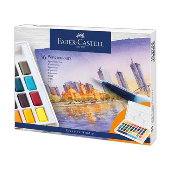 Faber-Castell Creative Studio Watercolour Pan Set of 36