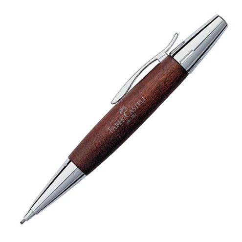 Faber-Castell e-motion Pencil Chrome and Wood - Image 3