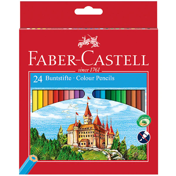 Faber-Castell Eco Colouring Pencils Box of 24