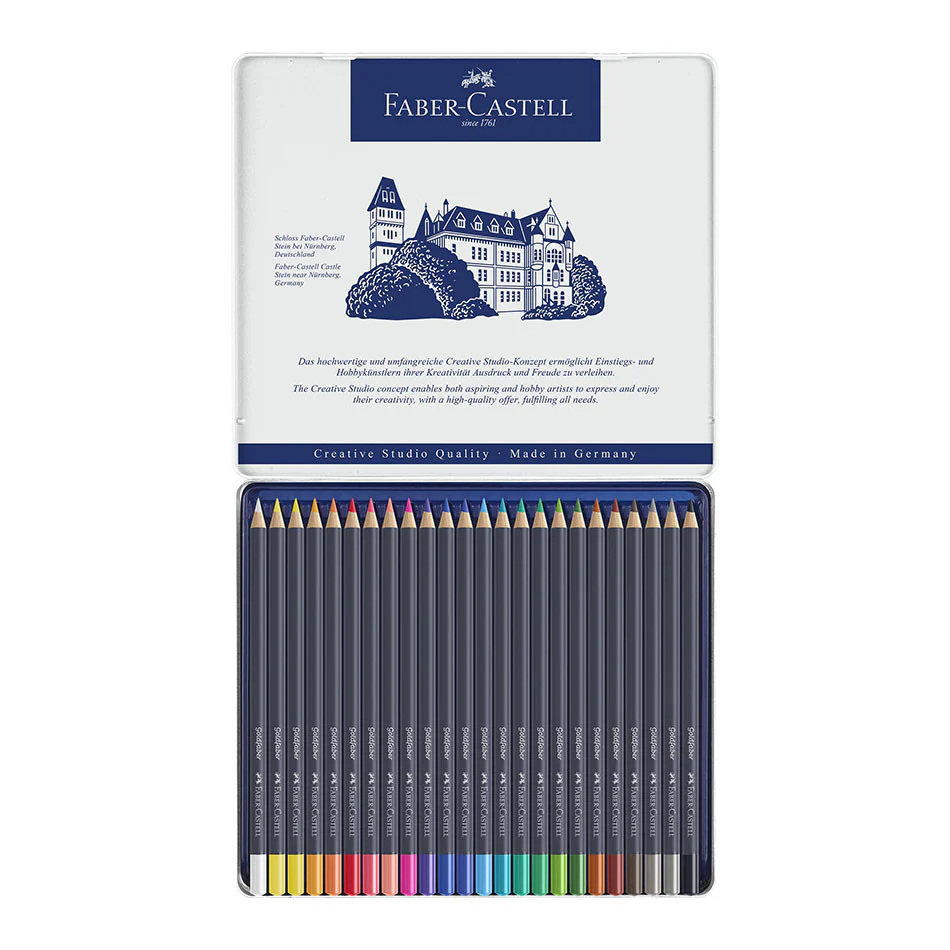 Faber-Castell Goldfaber Colour Pencils Tin of 24 - Image 3