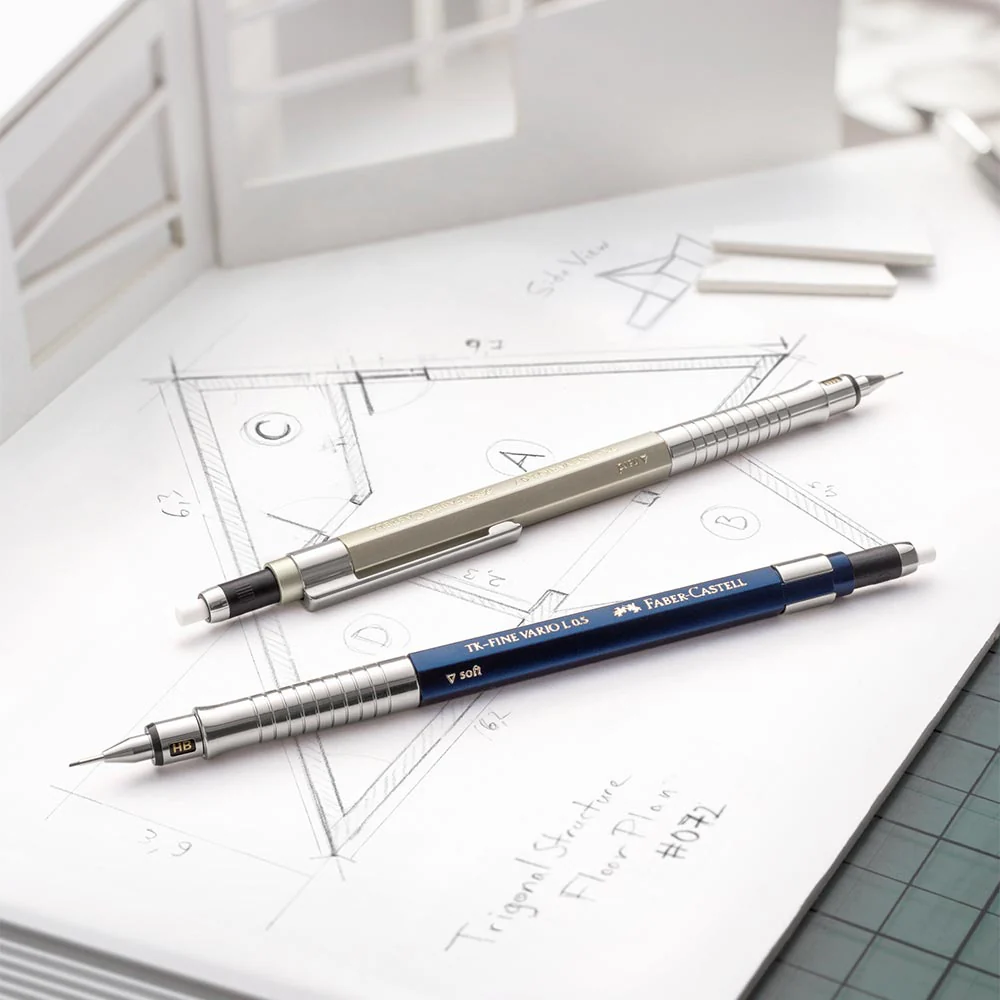 Faber-Castell Mechanical Pencil Tk-Fine Vario L Champagne Gold - Image 3
